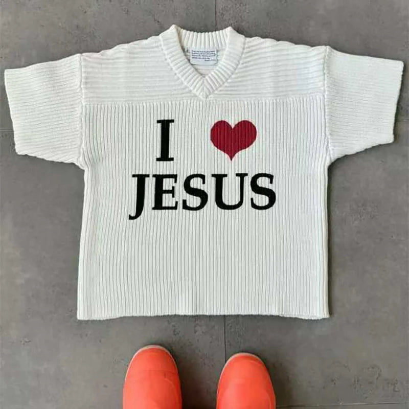 I Love Jesus Knit