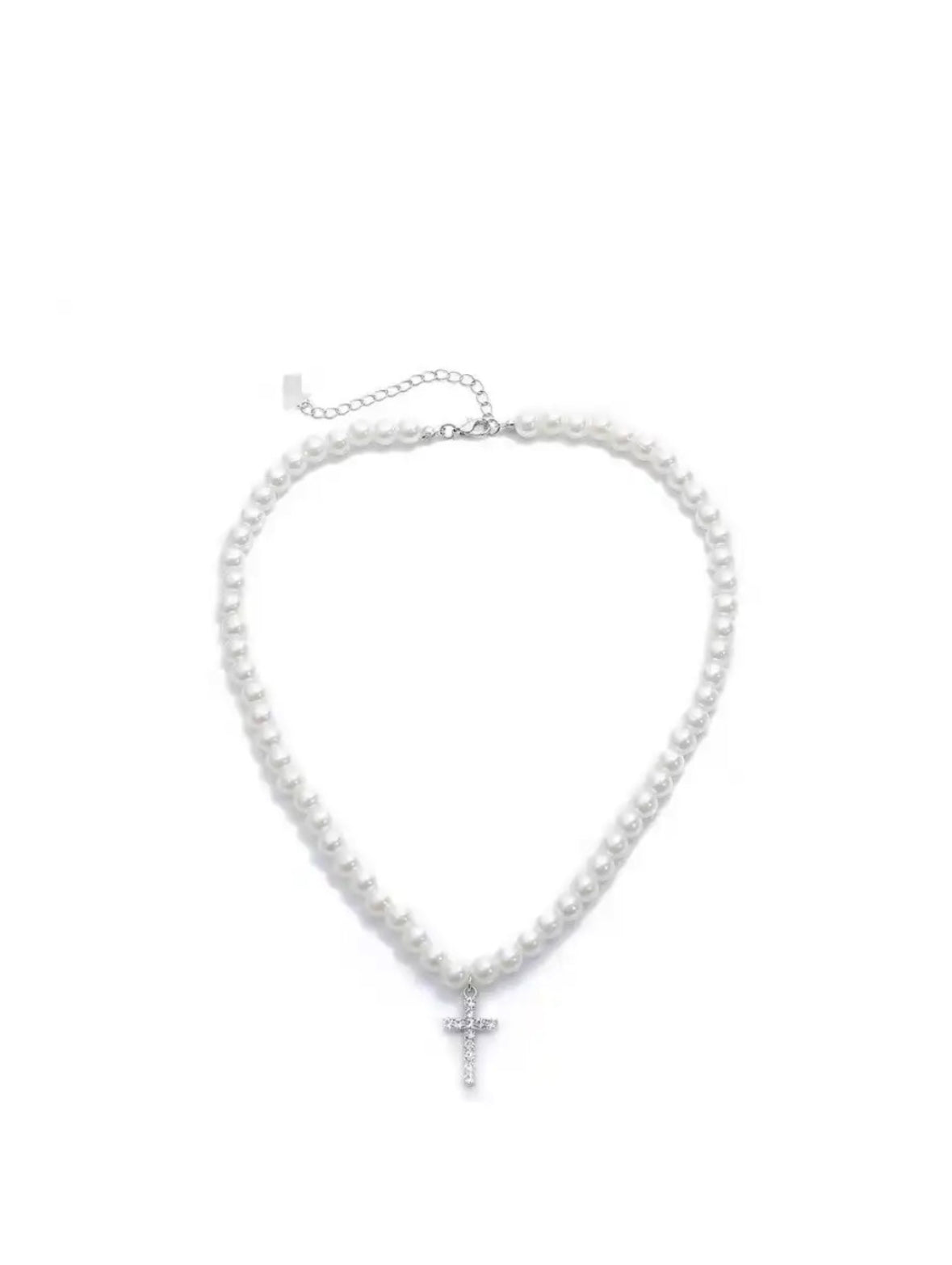 Pearl Cross necklace