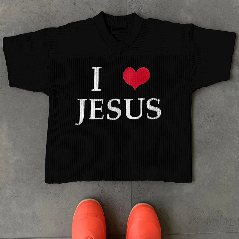 I Love Jesus Knit